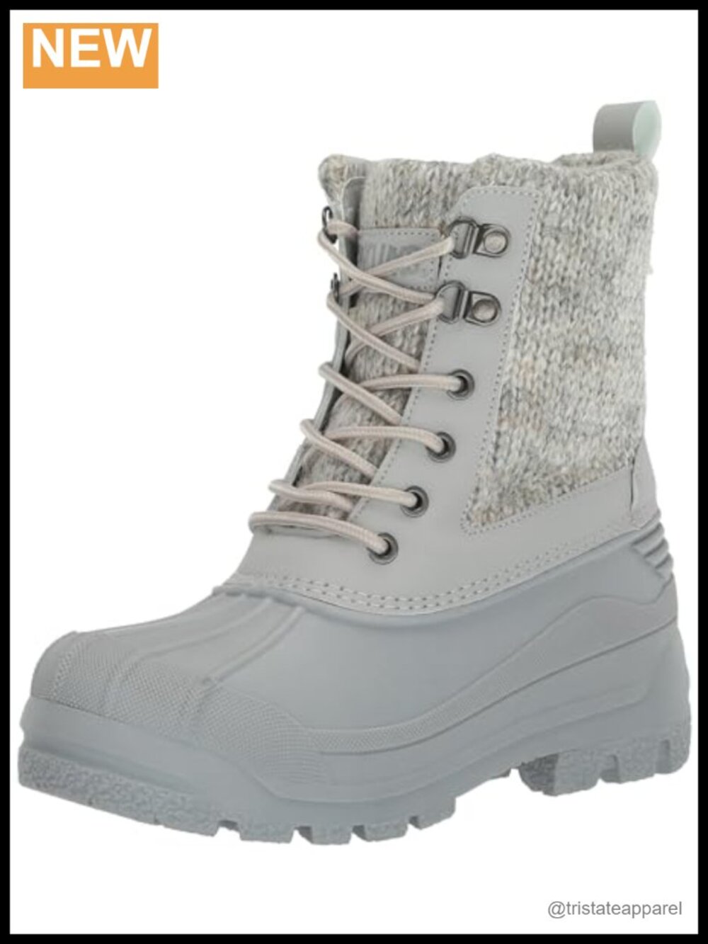 Women's Waterproof Ankle Bootie with Sweater Cuff and Muk Luxe Lining